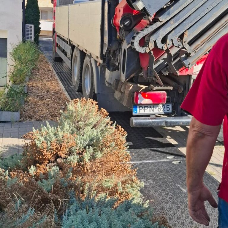 Beskyttelse af belægningssten under kranarbejde