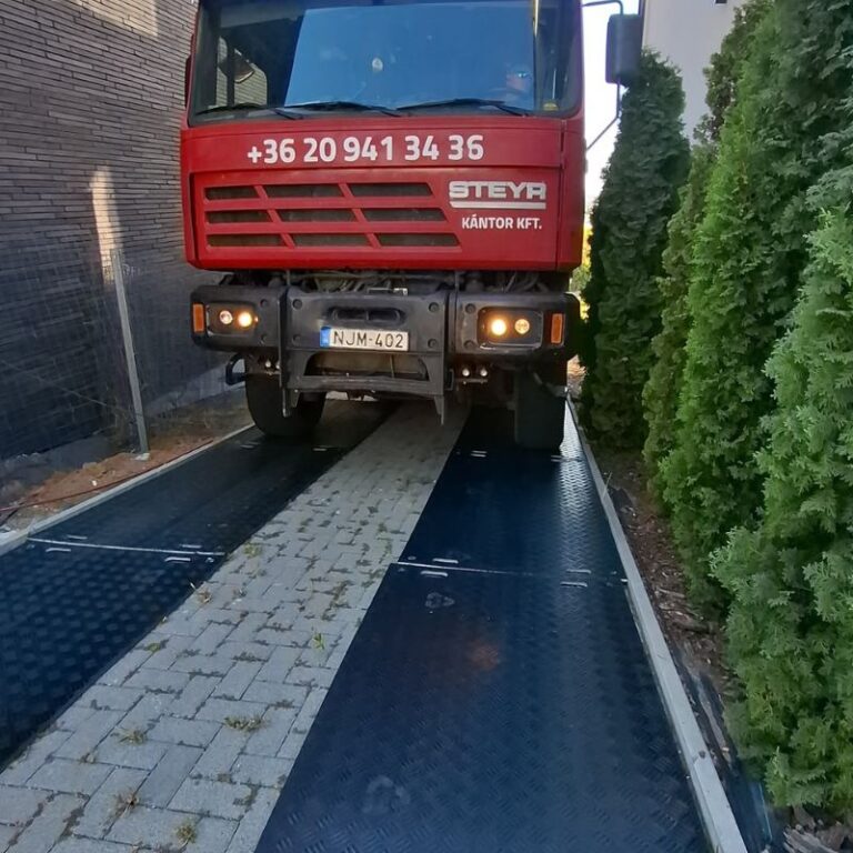 Beskyttelse af belægningssten under kranarbejde (2)