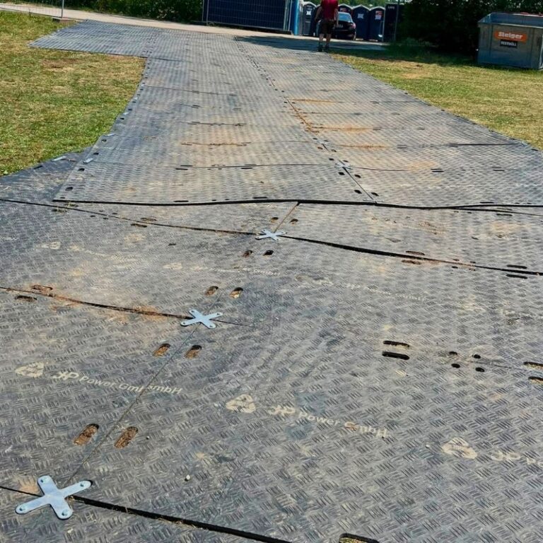 Midlertidige køre- og arbejdsarealer til open-air-event